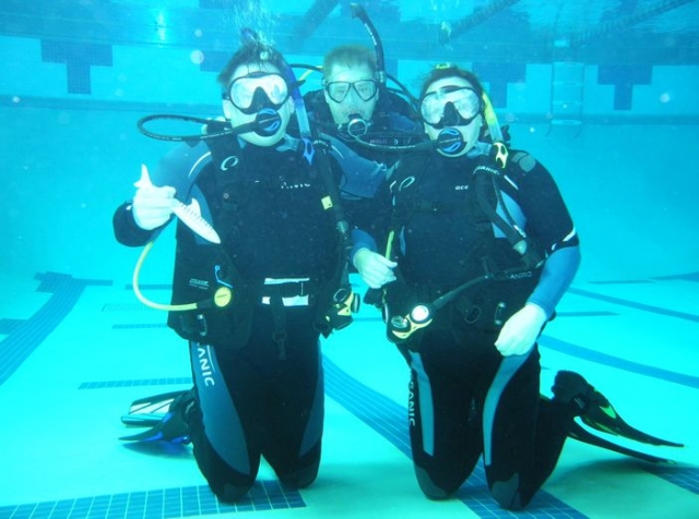 formación de buceo en alberca en Coutances 